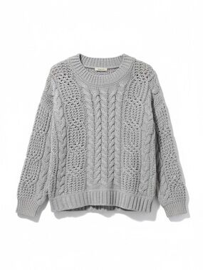 SO Light Blue Cable Knit Sweater – Size M